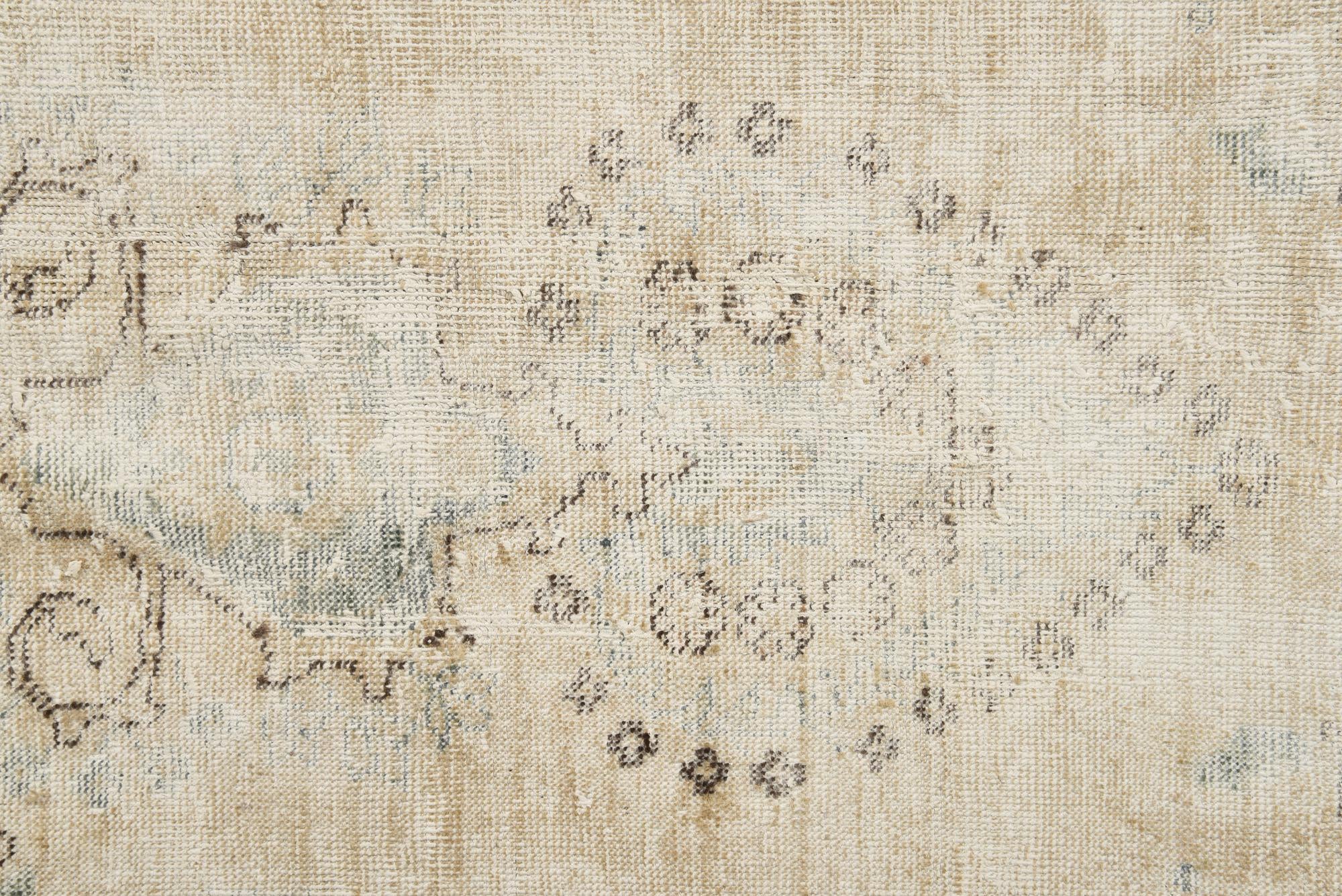 7' 6 x 11' Hand Knotted Ultra Vintage Persian Wool Rug