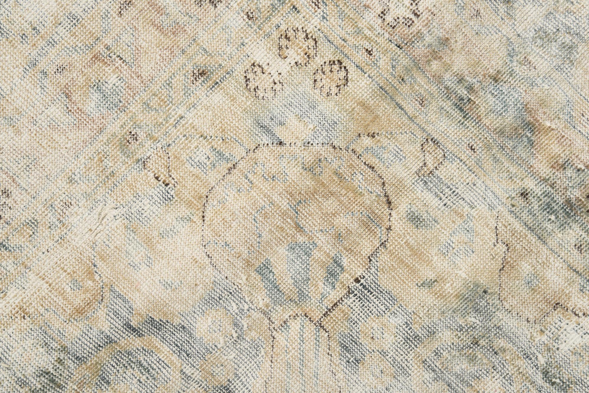 7' 6 x 11' Hand Knotted Ultra Vintage Persian Wool Rug