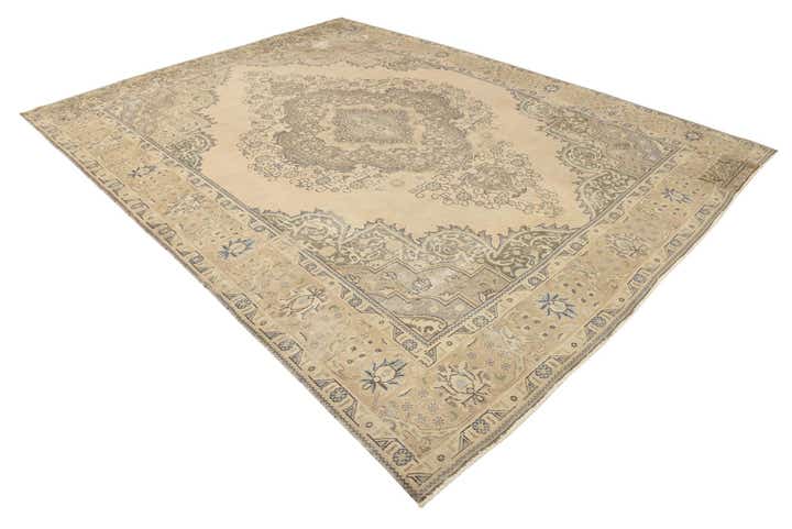 9' 7 x 12' 5 Hand Knotted Ultra Vintage Persian Wool Rug