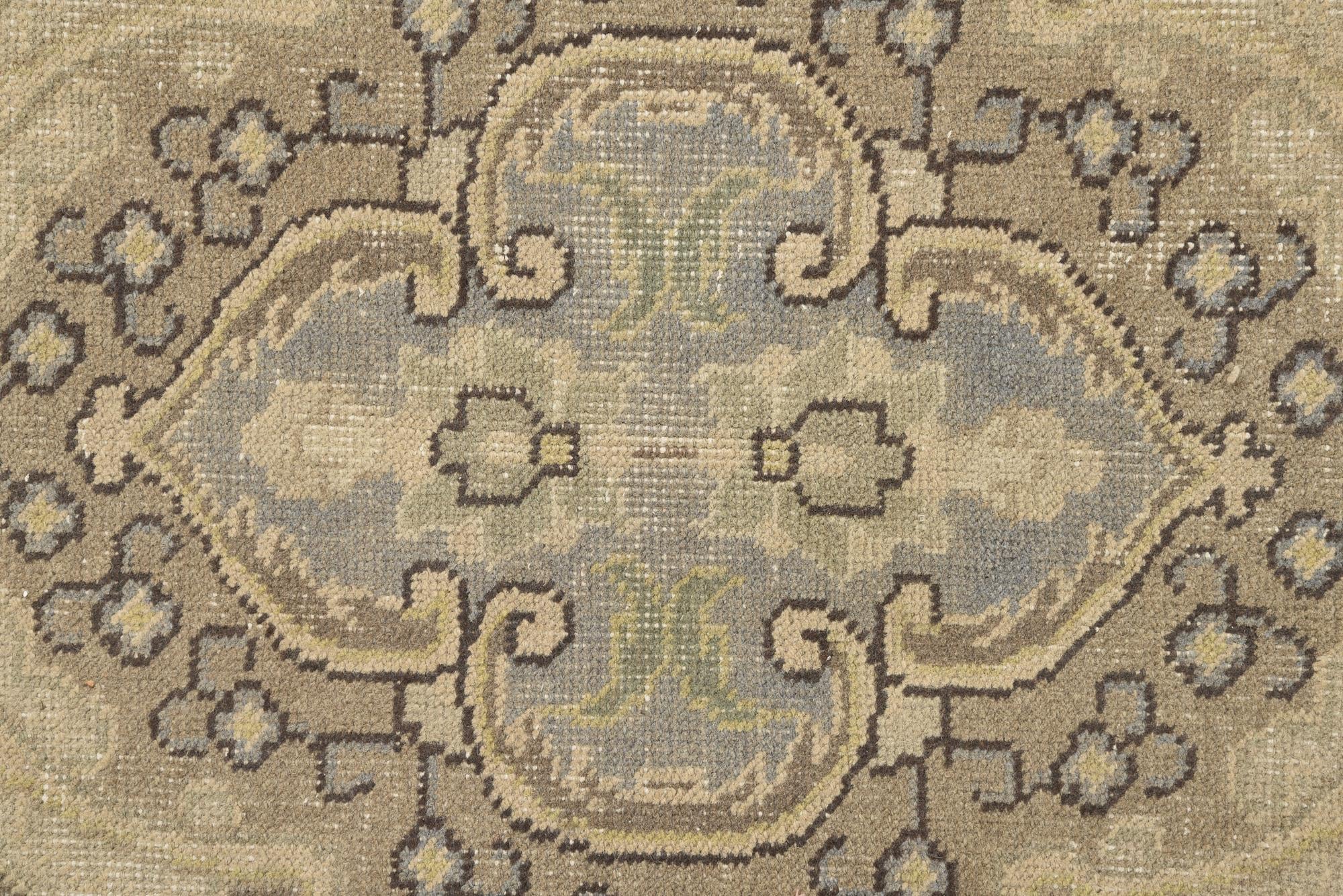 9' 7 x 12' 5 Hand Knotted Ultra Vintage Persian Wool Rug