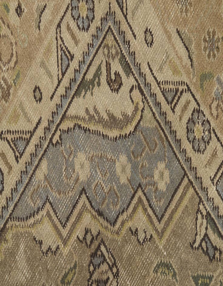 Detail image of 9' 7 x 12' 5  Hand Knotted Ultra Vintage Persian Wool Rug