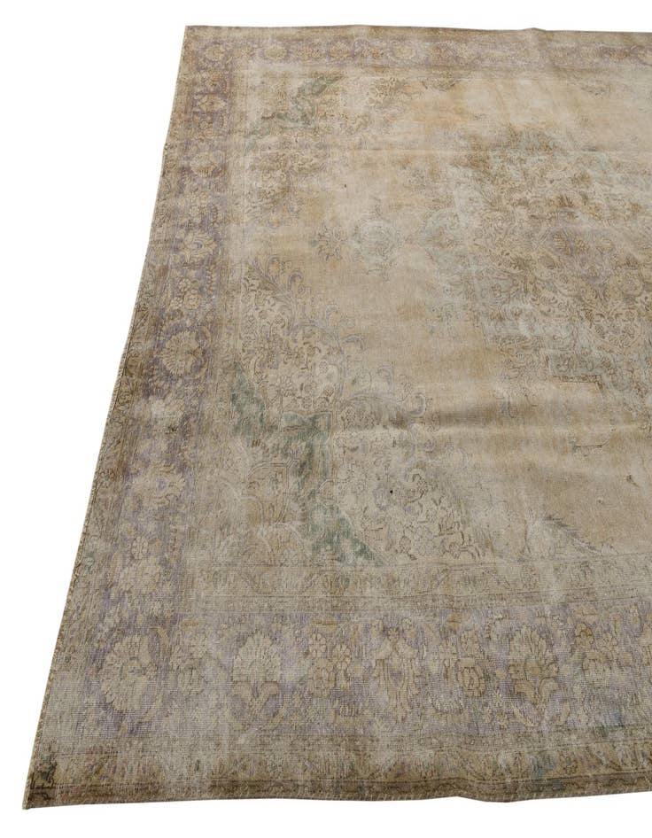 Detail image of 9' 3 x 12' 10  Hand Knotted Ultra Vintage Persian Wool Rug