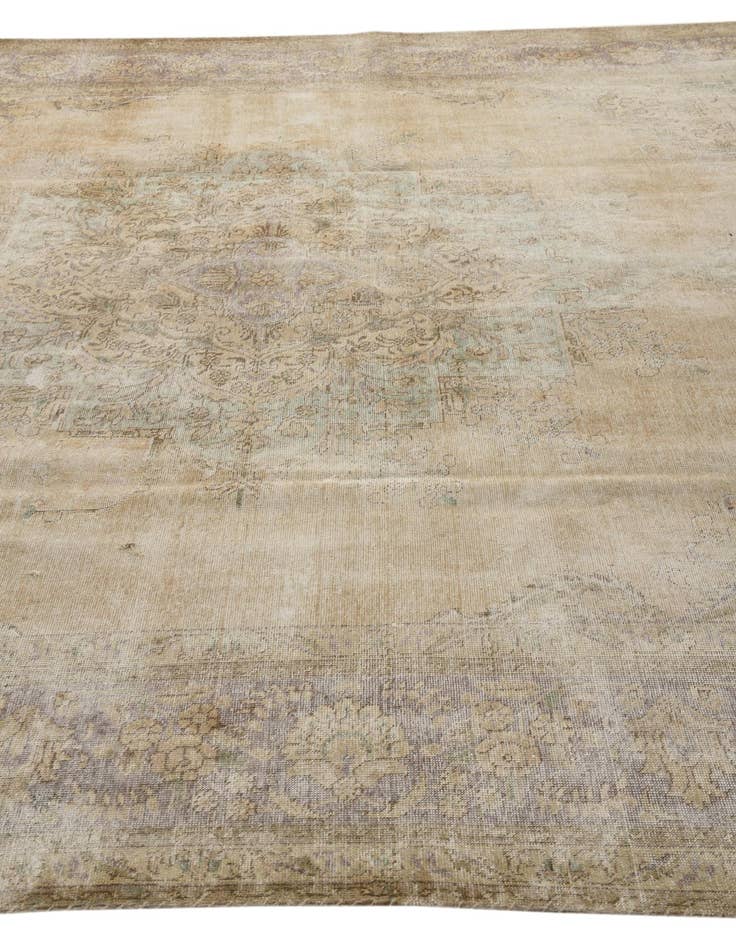 Detail image of 9' 3 x 12' 10  Hand Knotted Ultra Vintage Persian Wool Rug