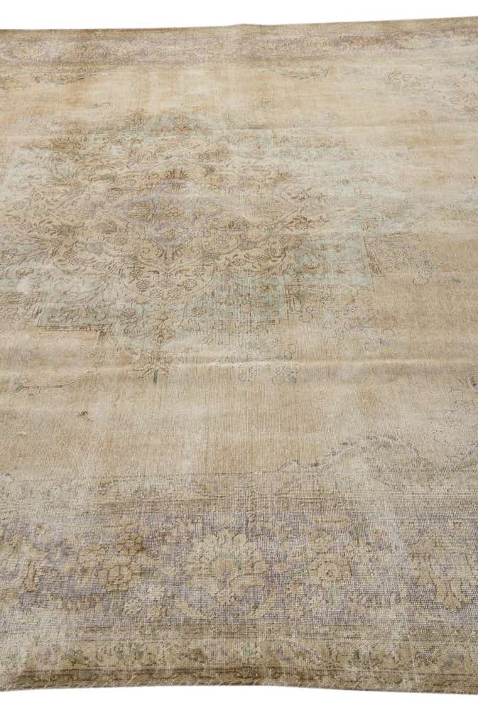 9' 3 x 12' 10 Hand Knotted Ultra Vintage Persian Wool Rug
