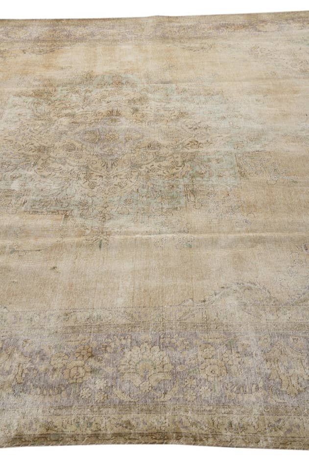 Detail image of 9' 3 x 12' 10 Hand Knotted Ultra Vintage Persian Wool Rug