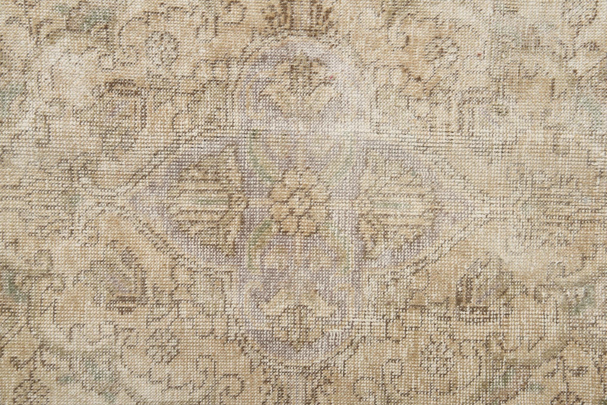 9' 3 x 12' 10 Hand Knotted Ultra Vintage Persian Wool Rug