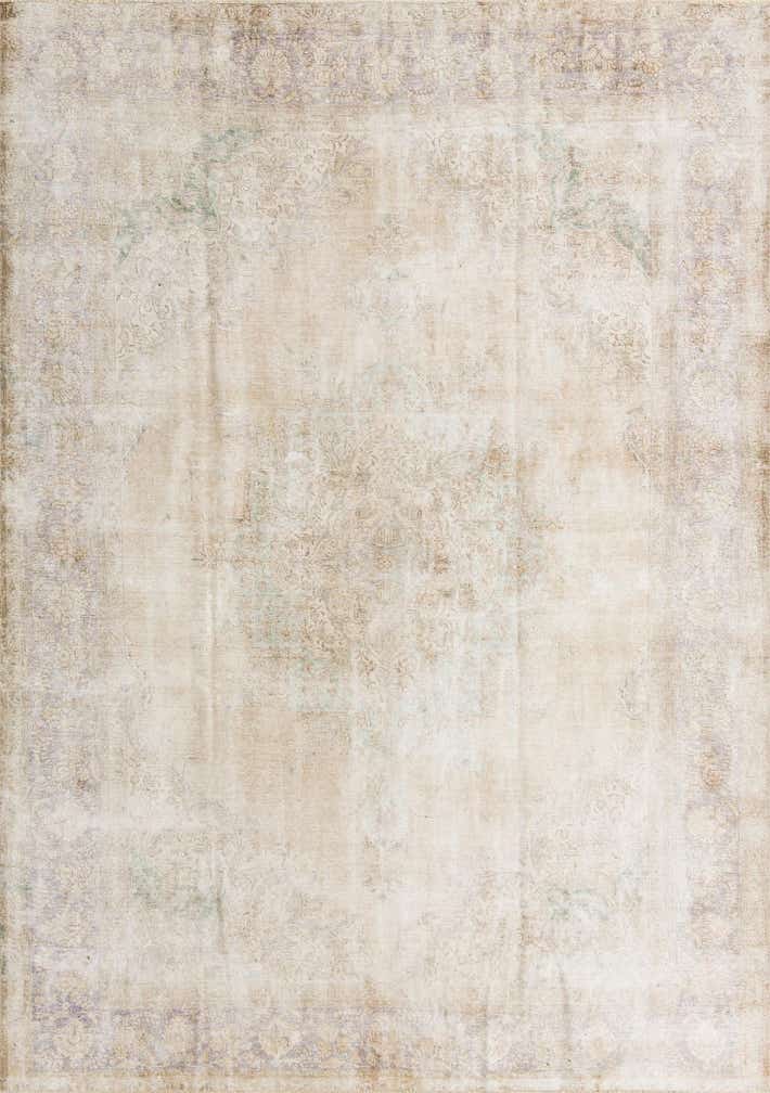 9' 3 x 12' 10 Hand Knotted Ultra Vintage Persian Wool Rug