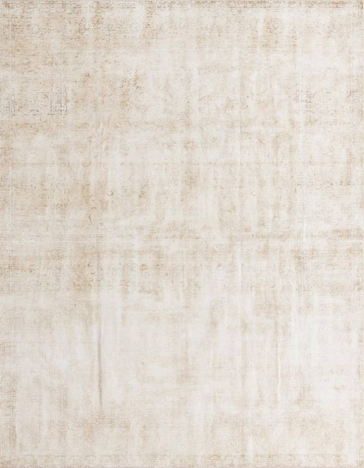 Detail image of 9' 3 x 13' Hand Knotted Ultra Vintage Persian Wool Rug