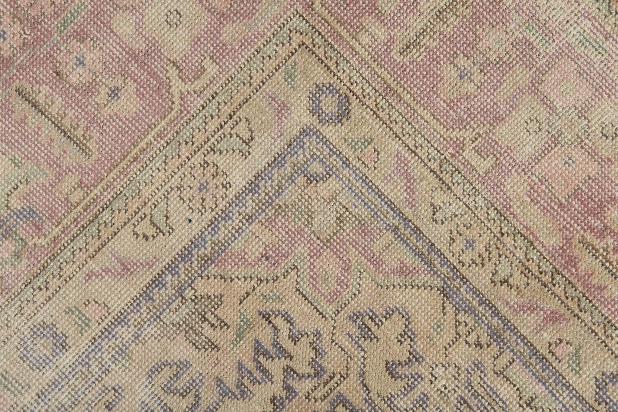 7' 9 x 10' 9 Hand Knotted Ultra Vintage Persian Wool Rug