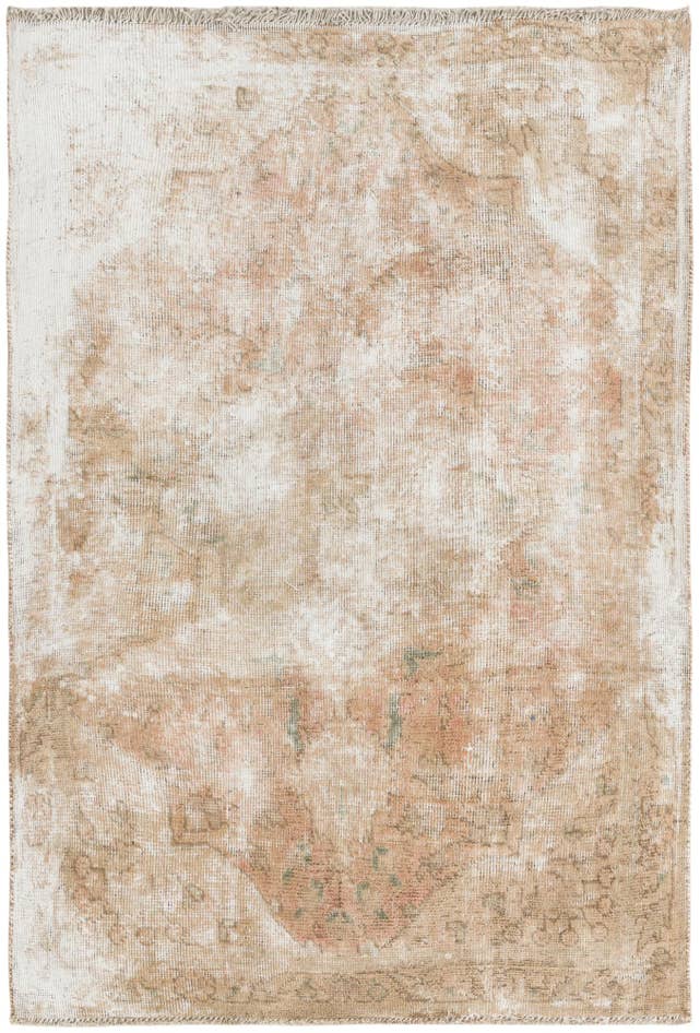 Detail image of 3' x 5' Hand Knotted Ultra Vintage Persian Wool Rug