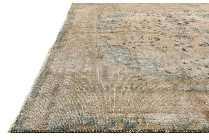 195cm x 280cm anudado a mano Ultra Vintage Alfombra Persa Lana