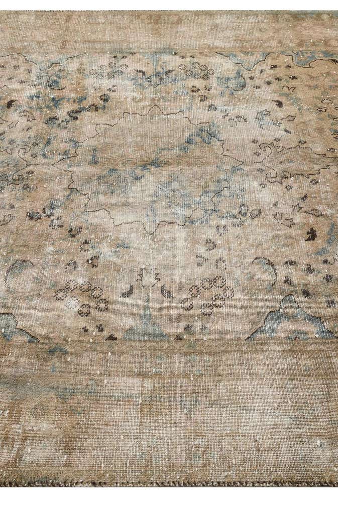 195cm x 280cm anudado a mano Ultra Vintage Alfombra Persa Lana