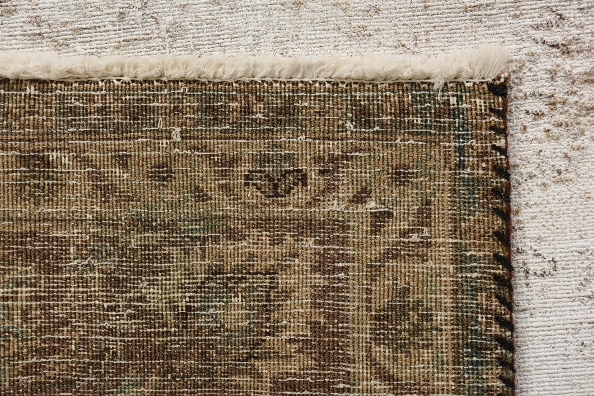 6' 3 x 9' 3 Hand Knotted Ultra Vintage Persian Wool Rug