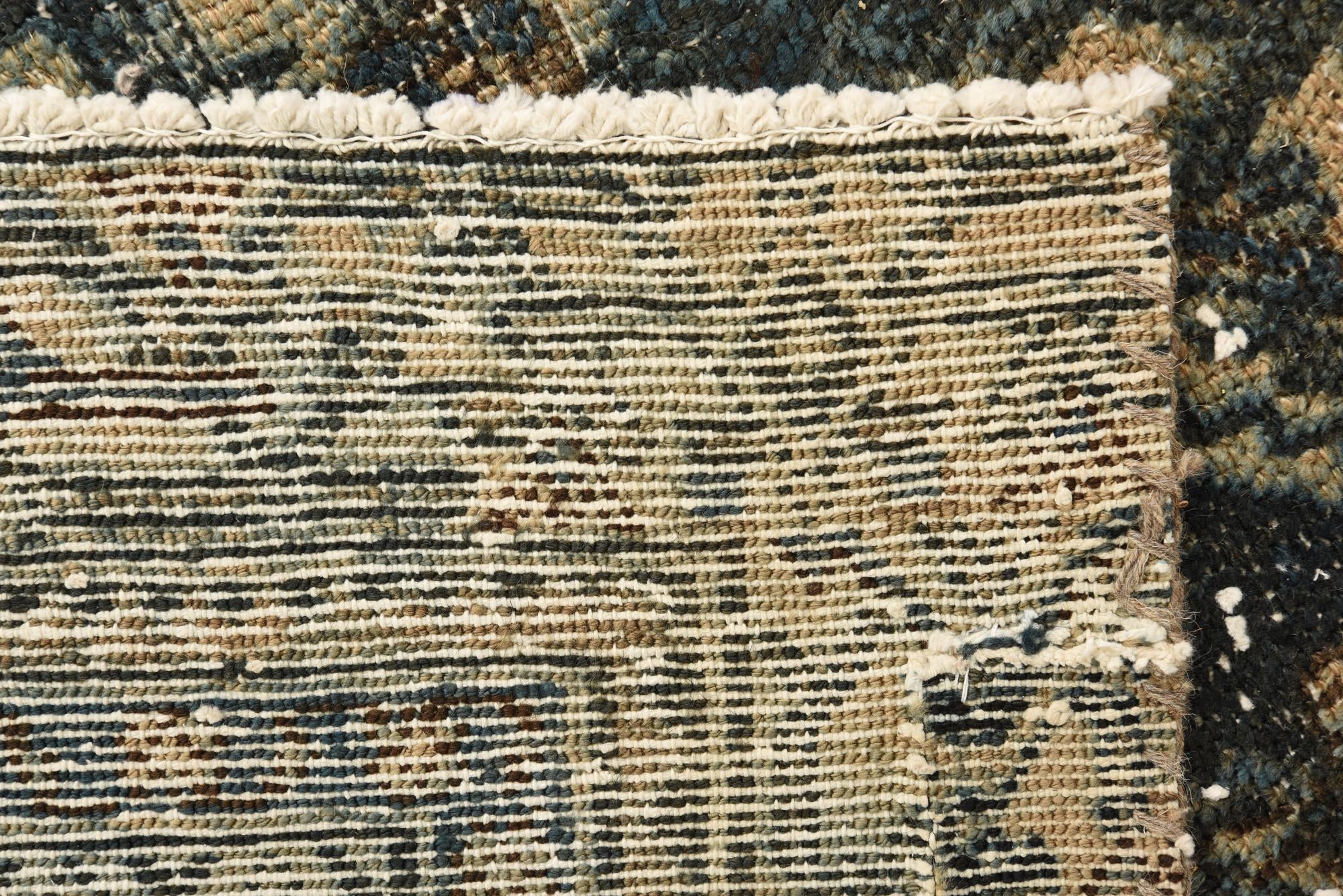 6' 8 x 9' 8 Hand Knotted Ultra Vintage Persian Wool Rug
