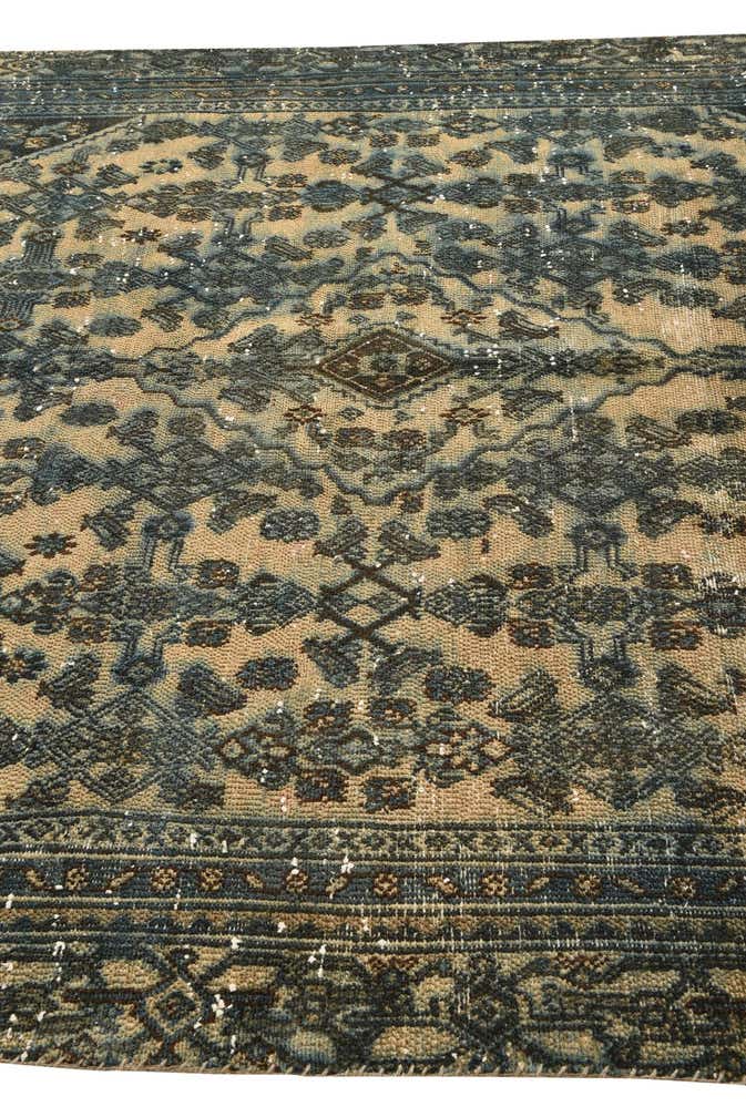 6' 8 x 9' 8 Hand Knotted Ultra Vintage Persian Wool Rug