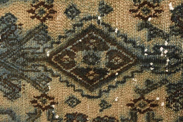 6' 8 x 9' 8 Hand Knotted Ultra Vintage Persian Wool Rug