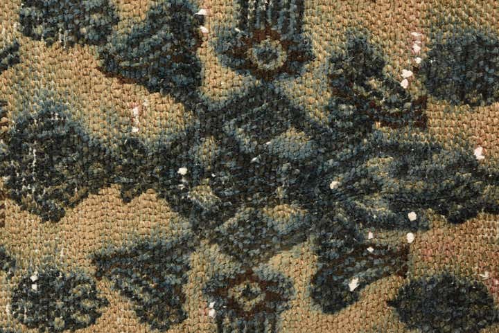 6' 8 x 9' 8 Hand Knotted Ultra Vintage Persian Wool Rug