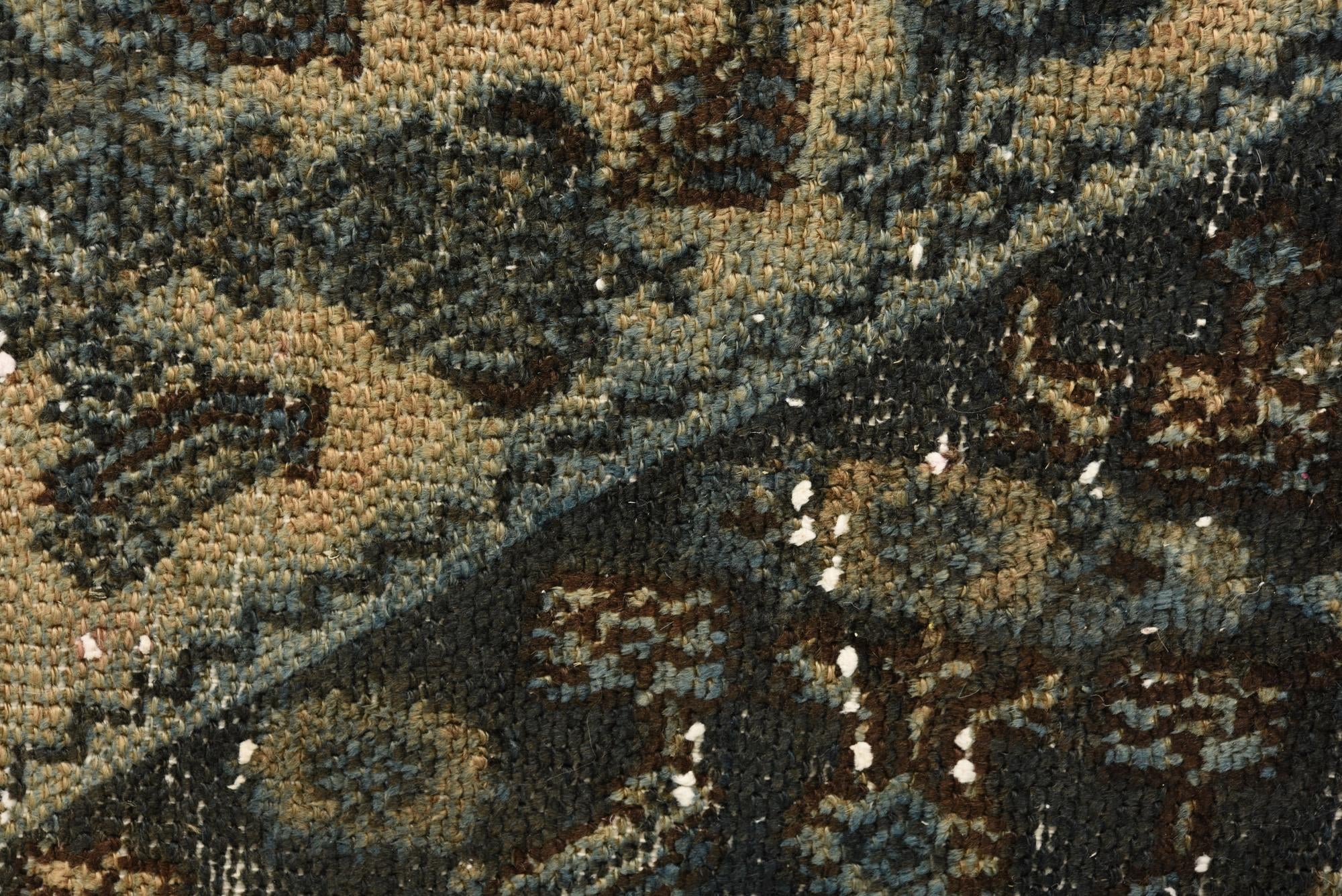6' 8 x 9' 8 Hand Knotted Ultra Vintage Persian Wool Rug