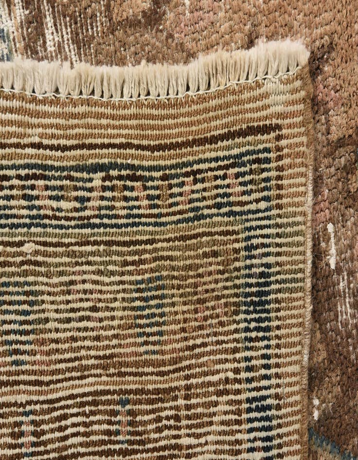 Detail image of 8' 8 x 12' 2  Hand Knotted Ultra Vintage Persian Wool Rug