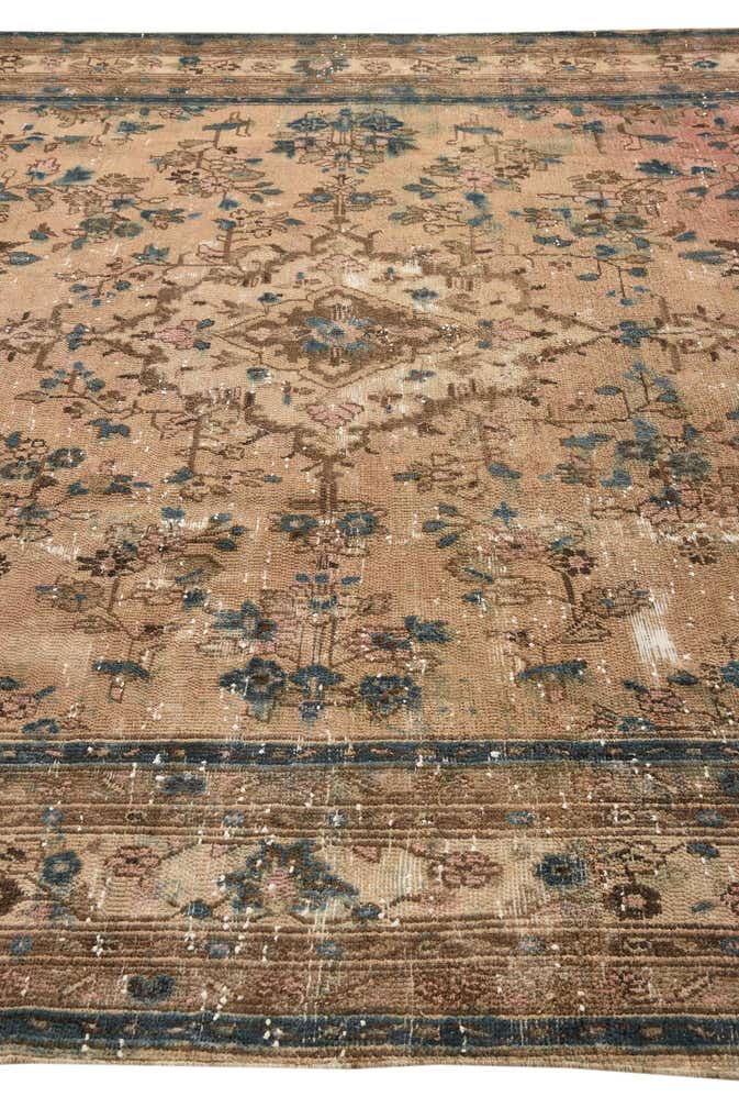 8' 8 x 12' 2 Hand Knotted Ultra Vintage Persian Wool Rug