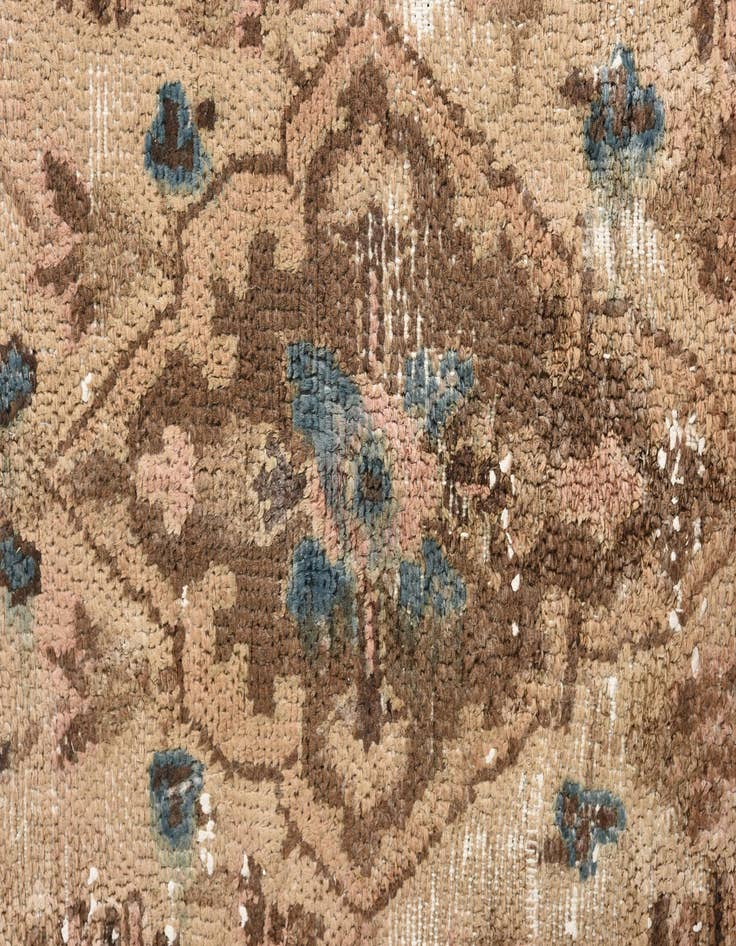 Detail image of 8' 8 x 12' 2  Hand Knotted Ultra Vintage Persian Wool Rug