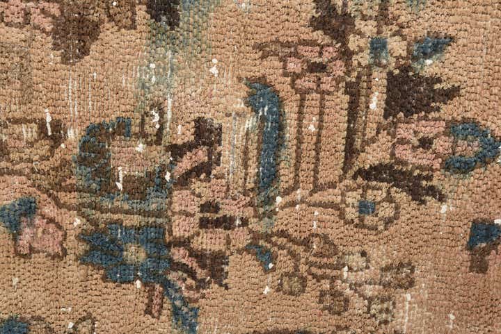 8' 8 x 12' 2 Hand Knotted Ultra Vintage Persian Wool Rug