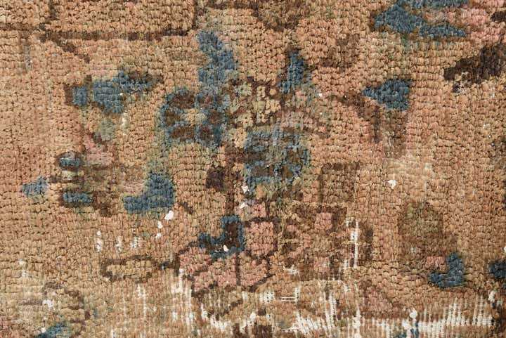 8' 8 x 12' 2 Hand Knotted Ultra Vintage Persian Wool Rug