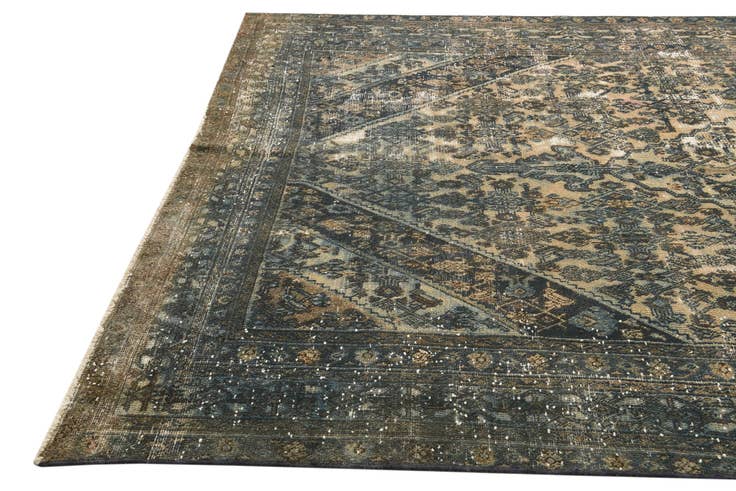Detail image of 7' 6 x 11' 4 Hand Knotted Ultra Vintage Persian Wool Rug
