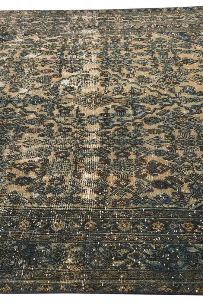 7' 6 x 11' 4 Hand Knotted Ultra Vintage Persian Wool Rug