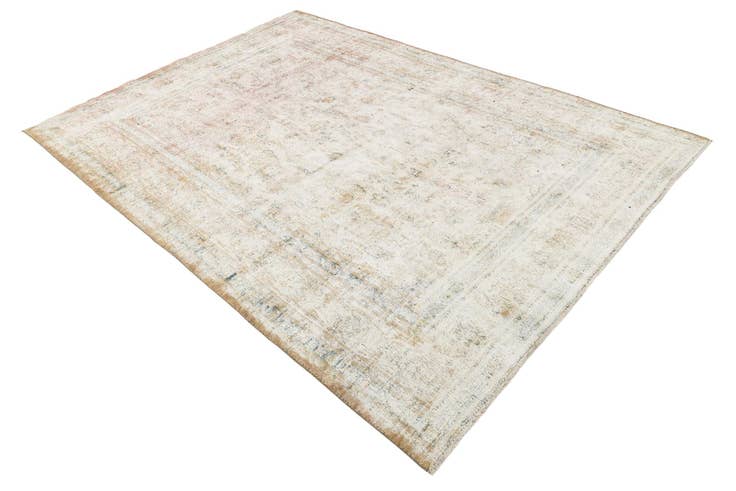 Detail image of 6' 4 x 9' 2 Hand Knotted Ultra Vintage Persian Wool Rug