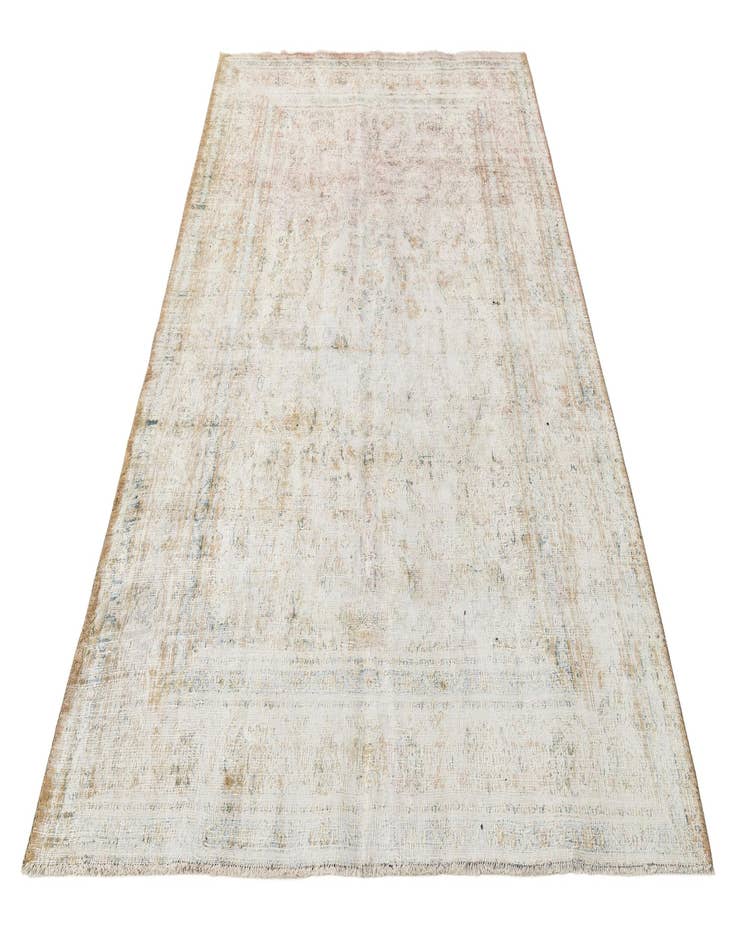 Detail image of 6' 4 x 9' 2  Hand Knotted Ultra Vintage Persian Wool Rug