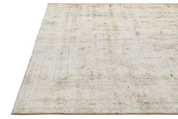 6' 4 x 9' 2 Hand Knotted Ultra Vintage Persian Wool Rug