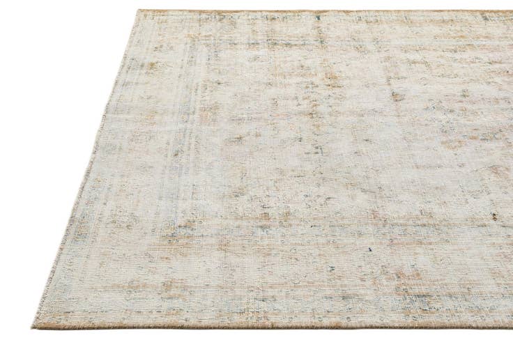 Detail image of 6' 4 x 9' 2 Hand Knotted Ultra Vintage Persian Wool Rug