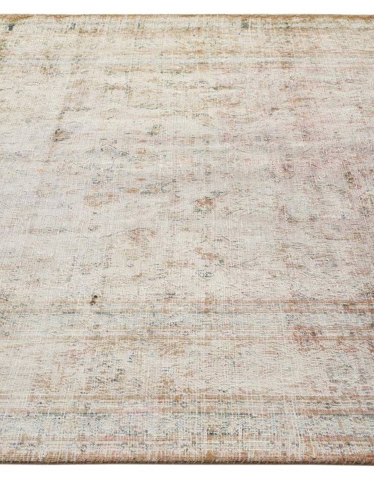 Detail image of 6' 4 x 9' 2  Hand Knotted Ultra Vintage Persian Wool Rug