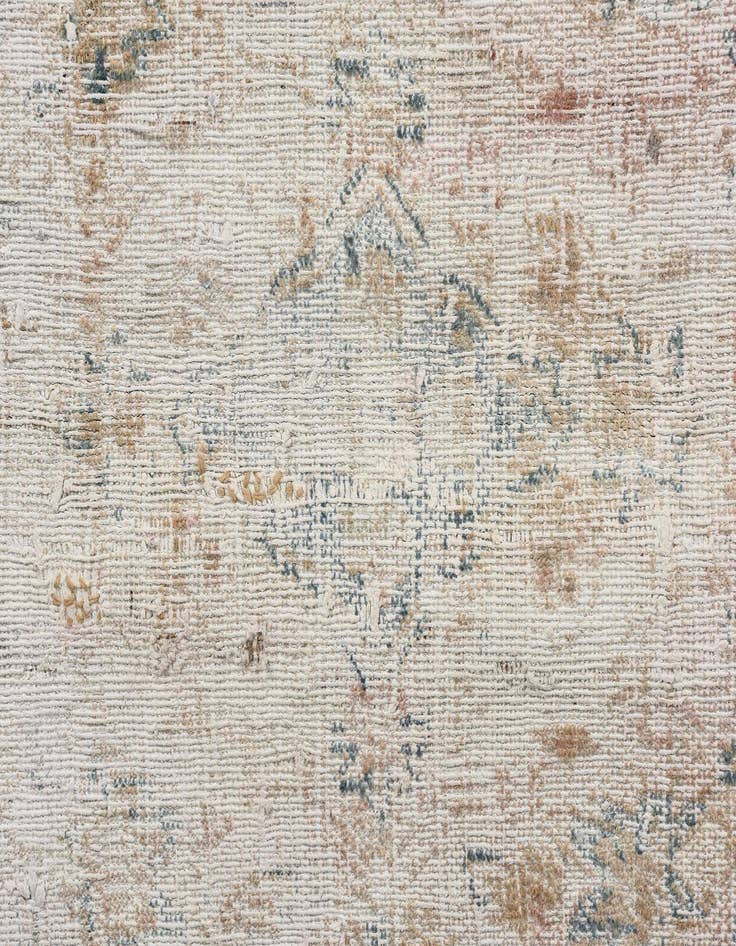 Detail image of 6' 4 x 9' 2  Hand Knotted Ultra Vintage Persian Wool Rug