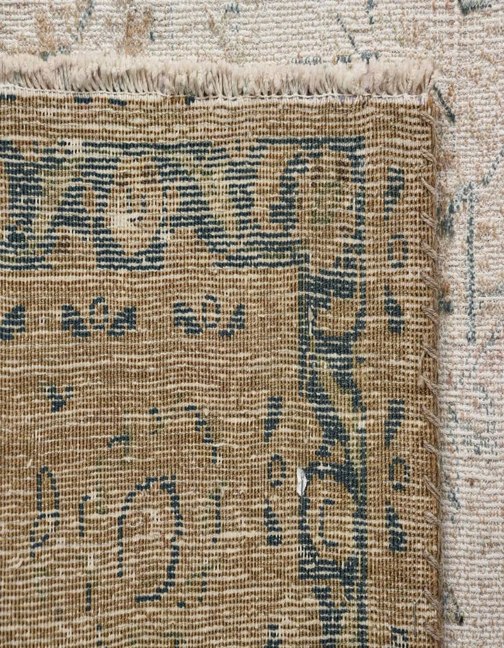 Detail image of 6' 4 x 9' 2  Hand Knotted Ultra Vintage Persian Wool Rug