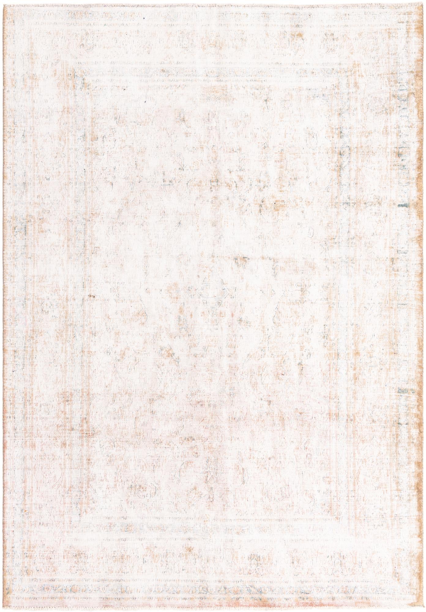 6' 4 x 9' 2 Hand Knotted Ultra Vintage Persian Wool Rug