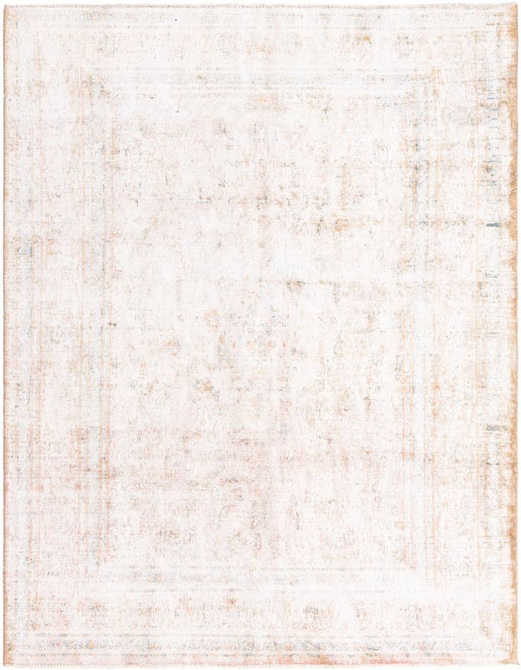 Detail image of 6' 4 x 9' 2 Hand Knotted Ultra Vintage Persian Wool Rug