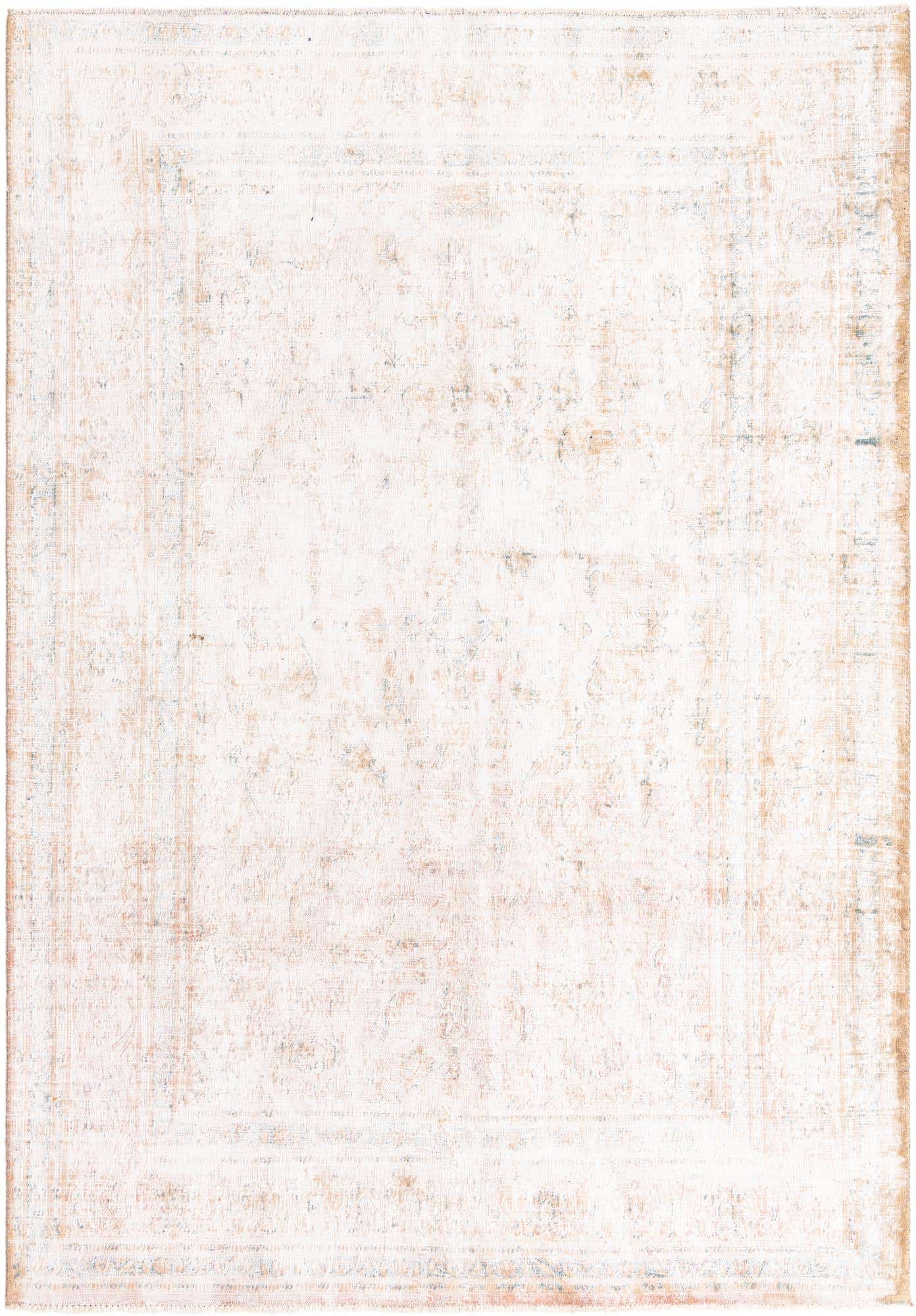 6' 4 x 9' 2 Hand Knotted Ultra Vintage Persian Wool Rug