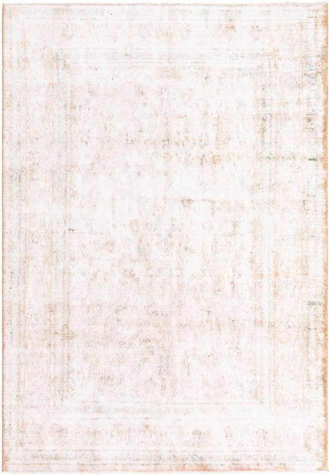 Detail image of 6' 4 x 9' 2 Hand Knotted Ultra Vintage Persian Wool Rug