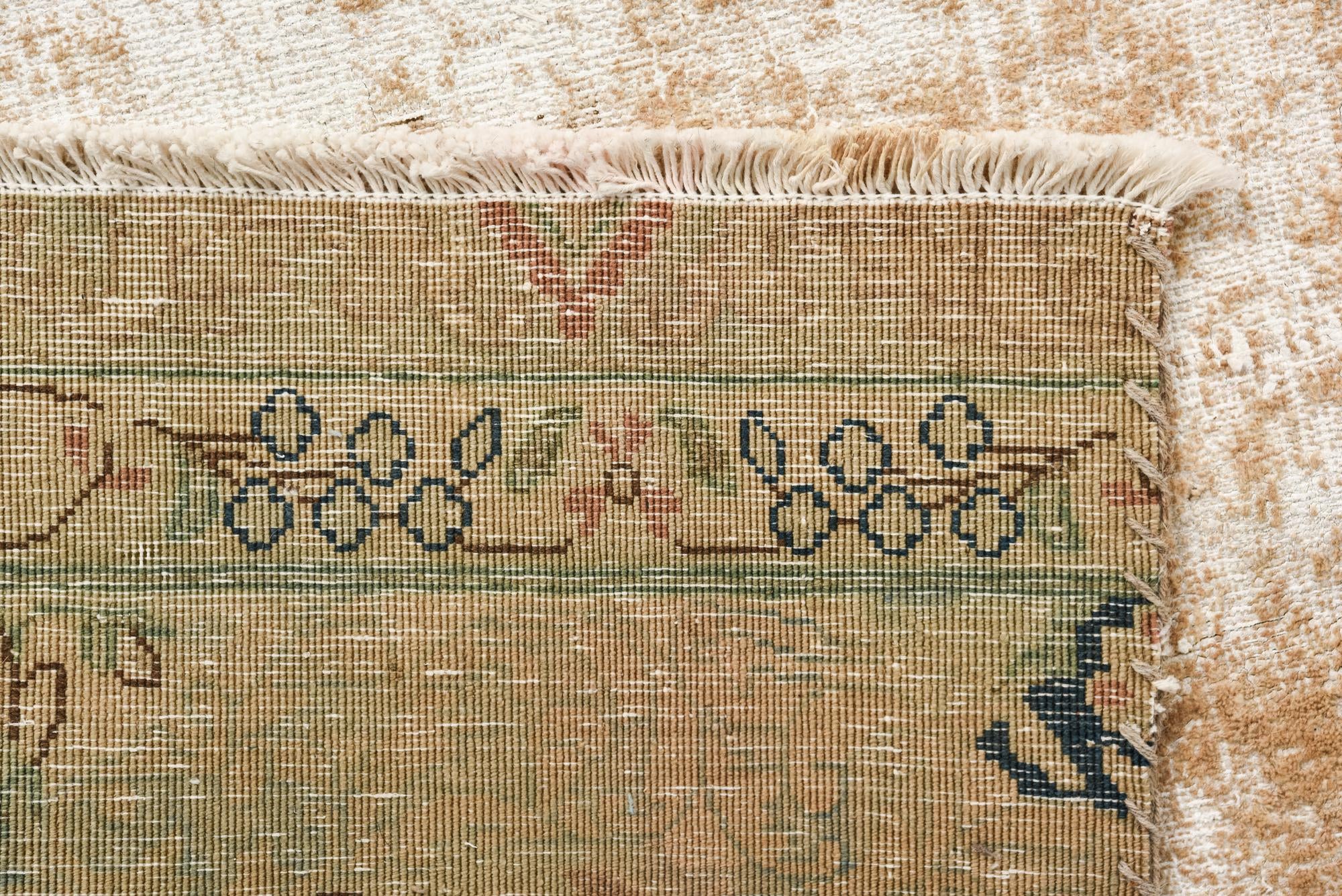 7' 7 x 11' Hand Knotted Ultra Vintage Persian Wool Rug