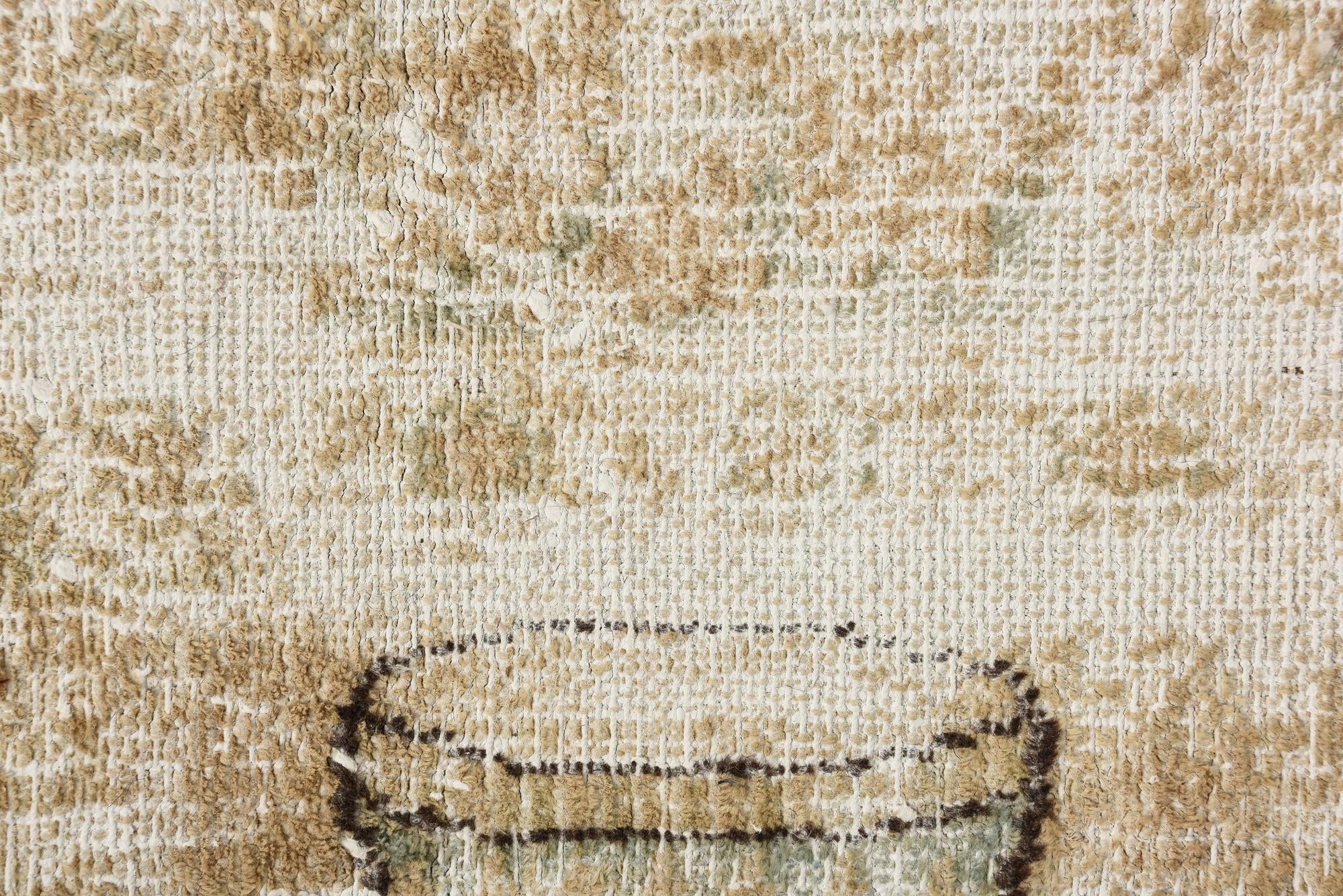 7' 7 x 11' Hand Knotted Ultra Vintage Persian Wool Rug
