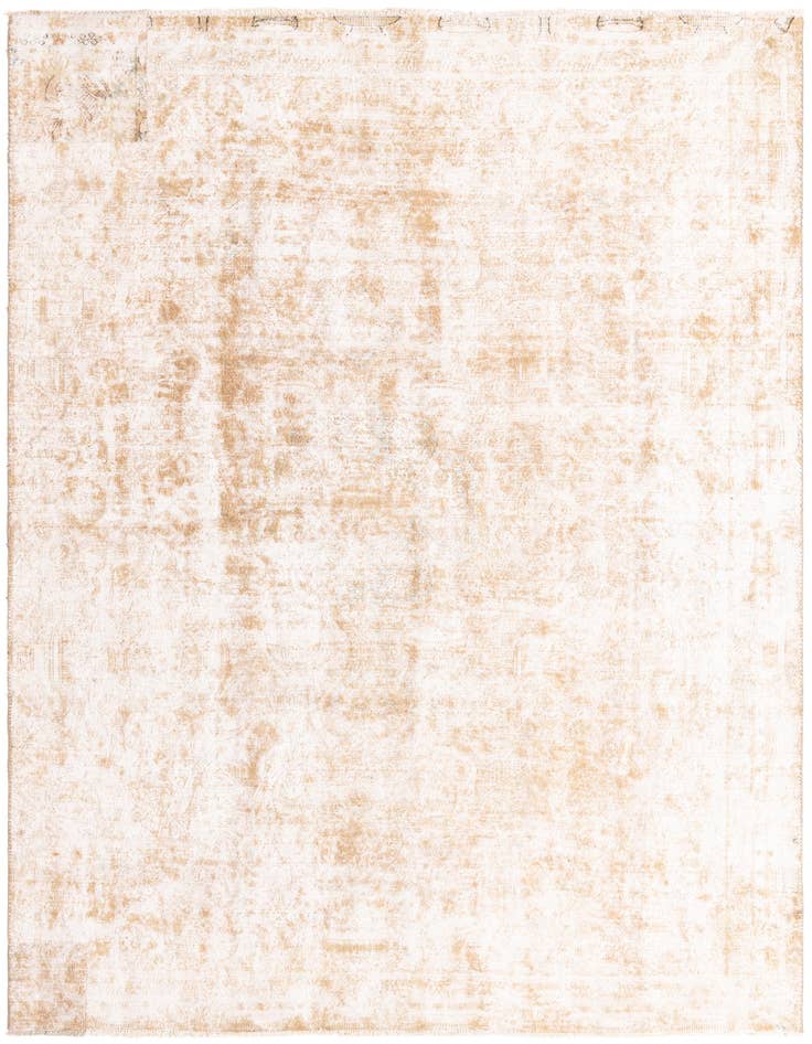Detail image of 7' 7 x 11' Hand Knotted Ultra Vintage Persian Wool Rug