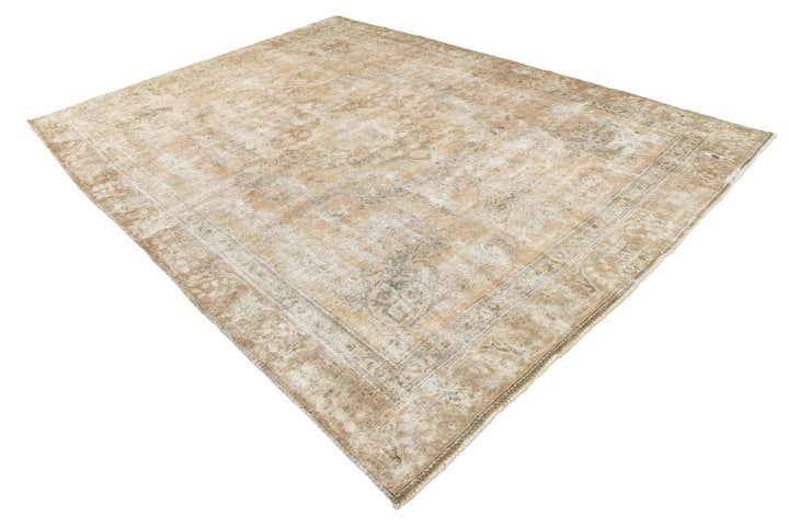 8' 10 x 11' 10 Hand Knotted Ultra Vintage Persian Wool Rug