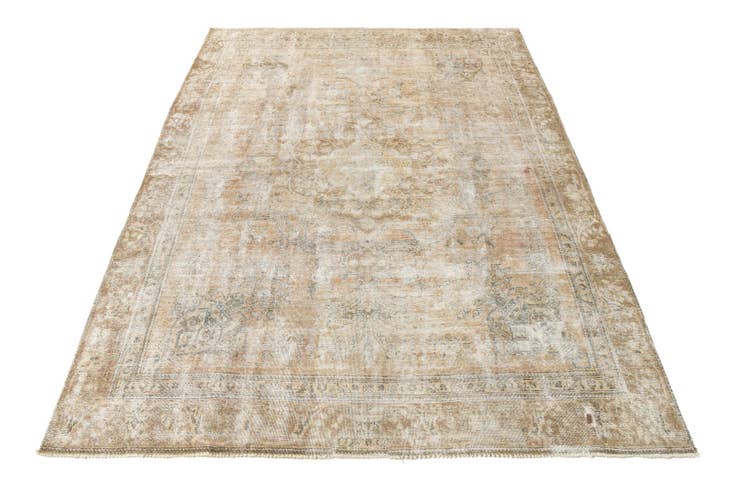 Detail image of 8' 10 x 11' 10 Hand Knotted Ultra Vintage Persian Wool Rug