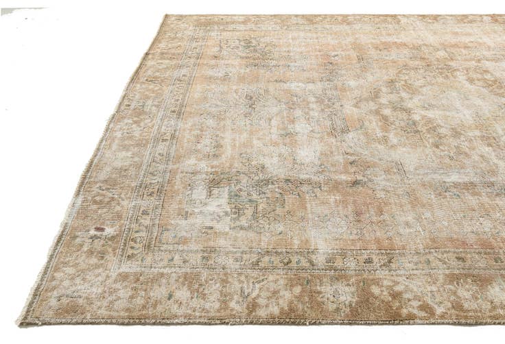 Detail image of 8' 10 x 11' 10 Hand Knotted Ultra Vintage Persian Wool Rug