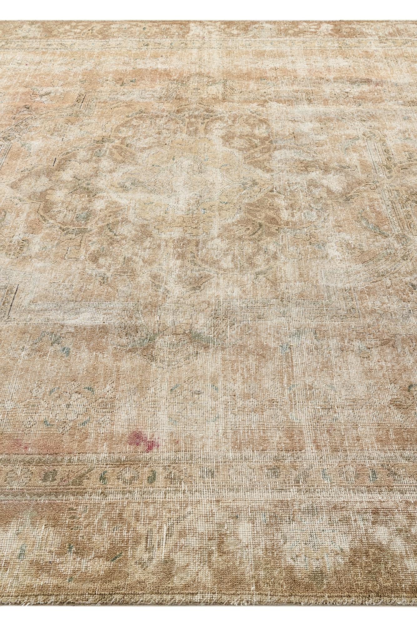 8' 10 x 11' 10 Hand Knotted Ultra Vintage Persian Wool Rug