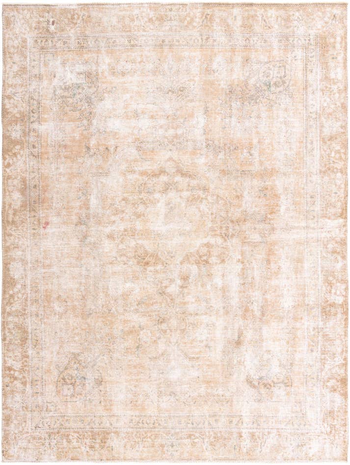 Detail image of 8' 10 x 11' 10 Hand Knotted Ultra Vintage Persian Wool Rug
