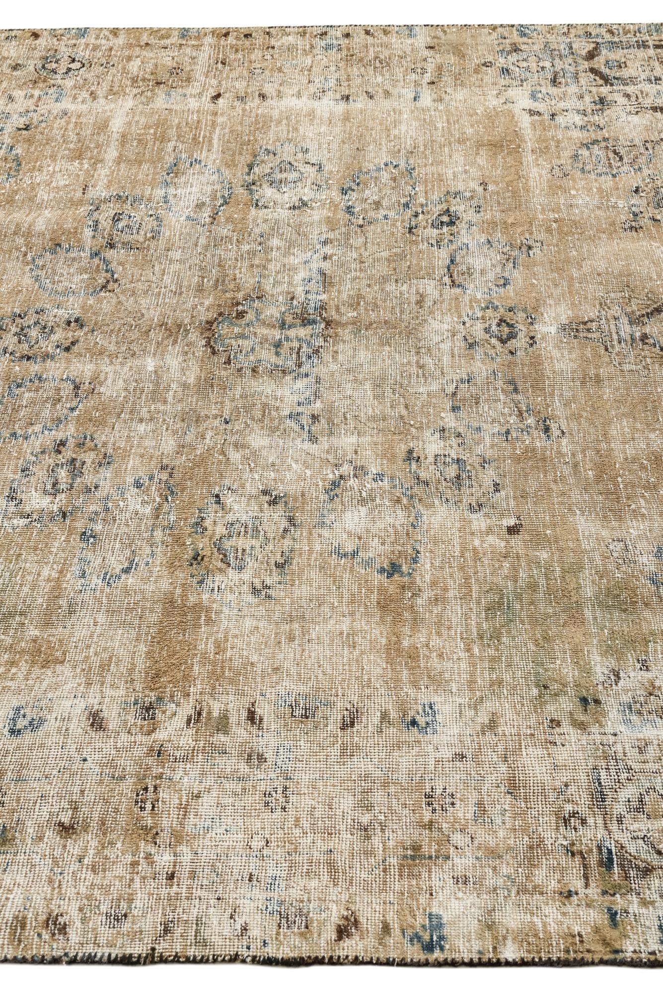 6' 8 x 8' 5 Hand Knotted Ultra Vintage Persian Wool Rug
