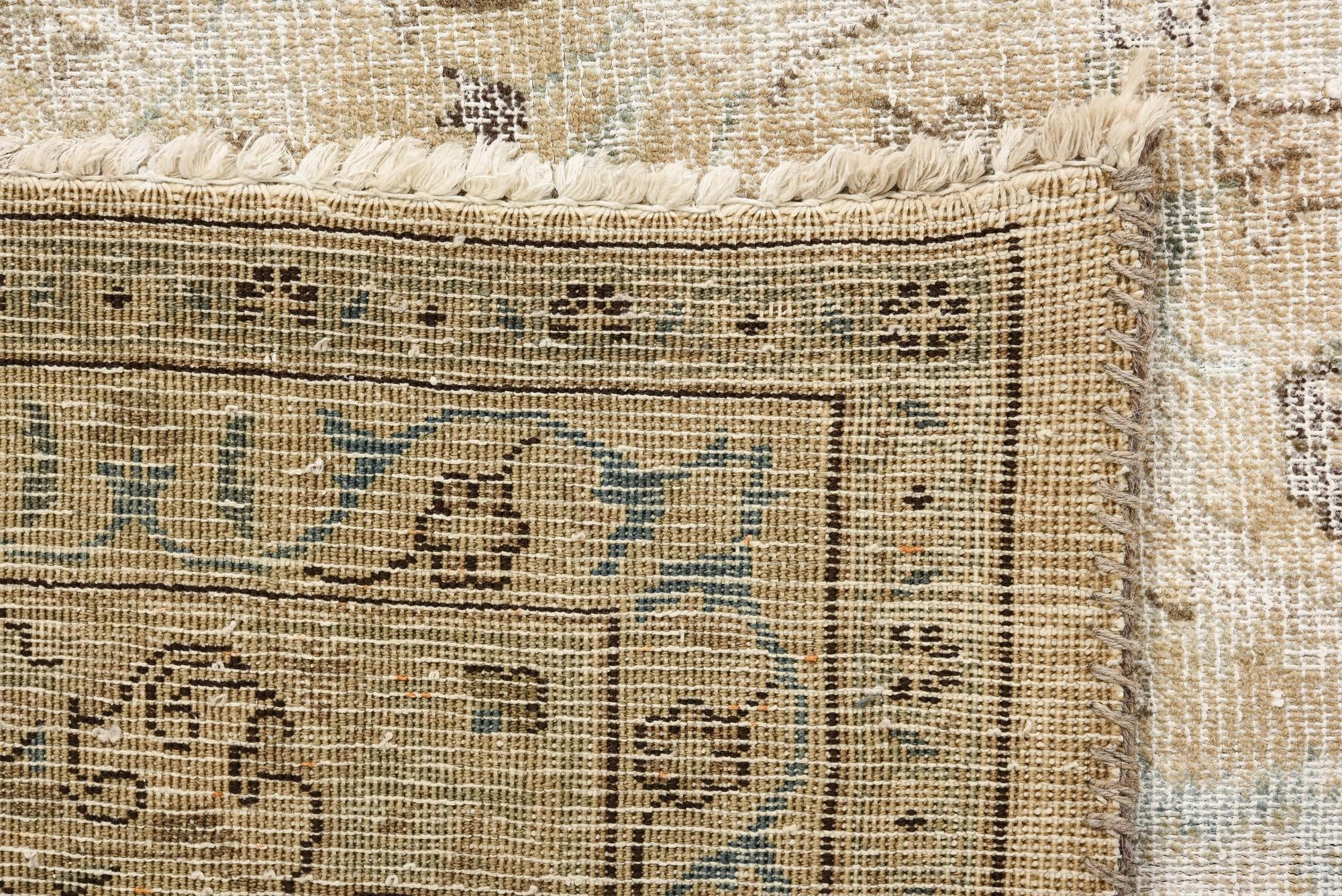 9' 5 x 12' 8 Hand Knotted Ultra Vintage Persian Wool Rug